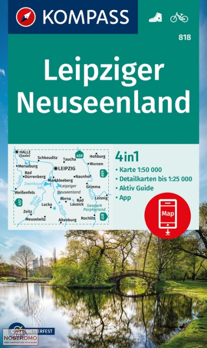 818 LEIPZIGER NEUSEENLAND | Kompass hiking map