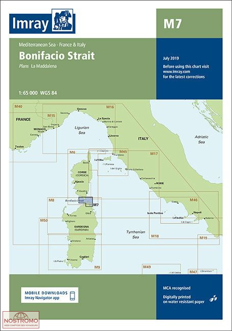 M7 BOUCHES DE BONIFACIO | carte marine Imray