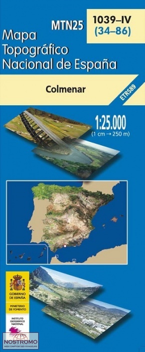 1039-4 COLMENAR | carte topographique CNIG