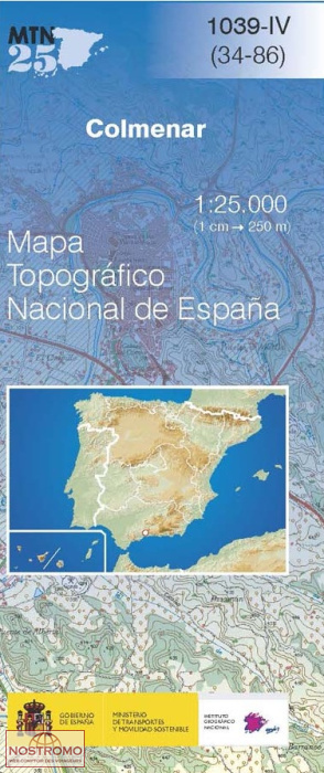 1039-4 COLMENAR | carte topographique CNIG