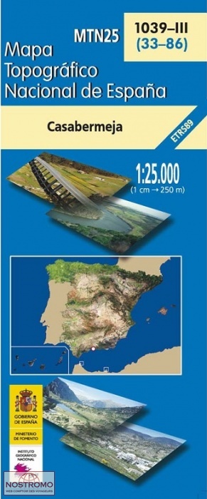 1039-3 CASABERMEJA | carte topographique CNIG