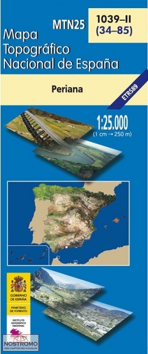 1039-2 PERIANA | carte topographique CNIG