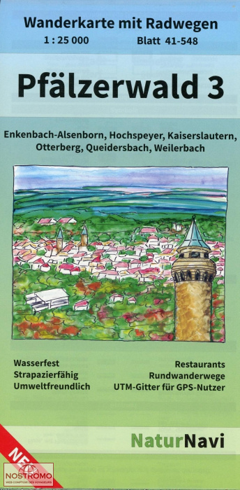 PFÄLZERWALD 3 - ENKENBACH-KAISERSLAUTERN-OTTERBERG | NaturNavi hiking map