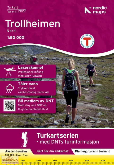 2827 TROLLHEIMEN NORD | carte de randonnée Nordic Maps
