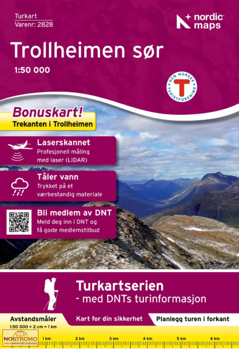 2828 TROLLHEIMEN SØR | carte de randonnée Nordic Maps
