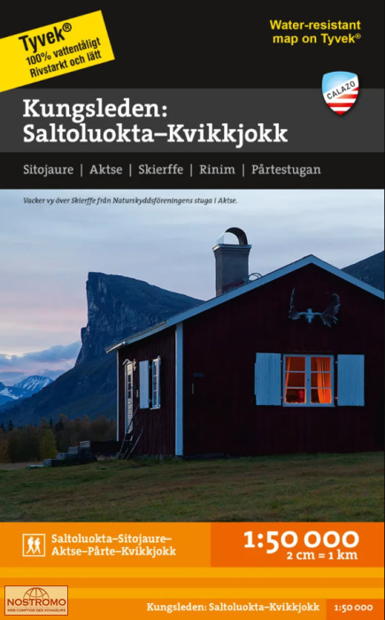 KUNGSLEDEN : SALTOLUOKTA - KVIKKJOKK | Calazo hiking map