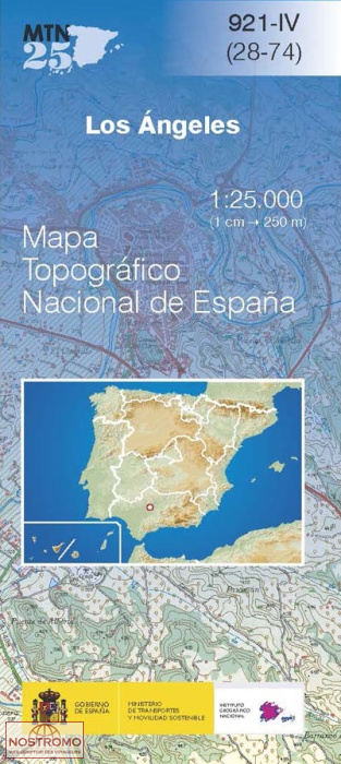 0921-4 LOS ÁNGELES | carte topographique CNIG
