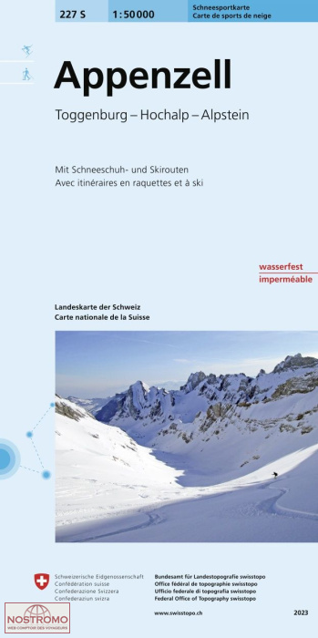 227S APPENZELL | Swisstopo winter sports map