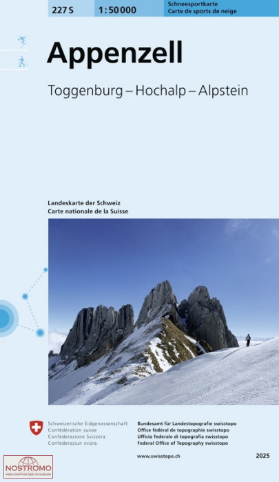 227S APPENZELL | Swisstopo winter sports map