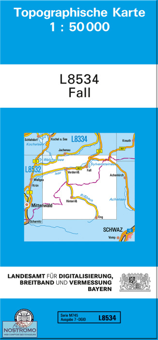 L8534 FALL | carte topographique LDBV
