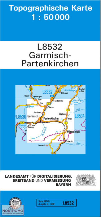 L8532 GARMISCH-PARTENKIRCHEN | carte topographique LDBV