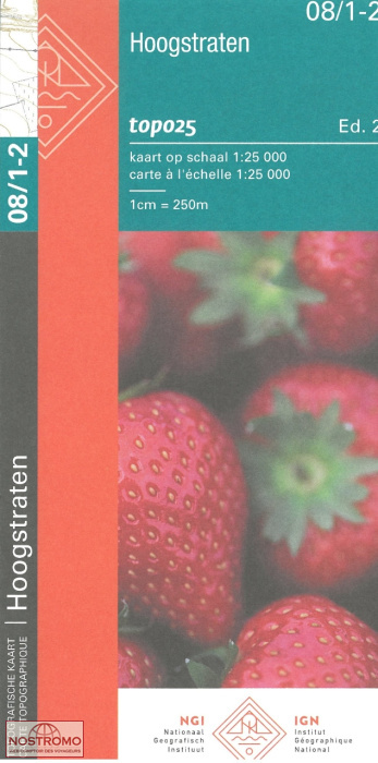 08/1-2 HOOGSTRATEN | NGI/IGN topographical map