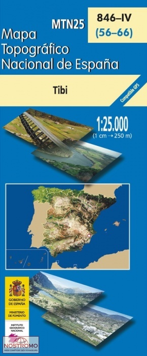 846-4 TIBI | carte topographique CNIG
