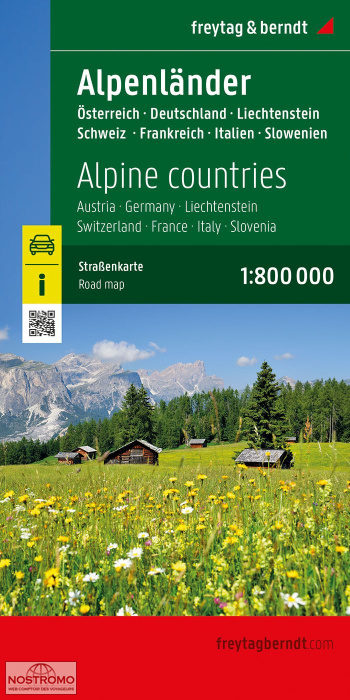 PAYS DES ALPES | carte routière Freytag & Berndt