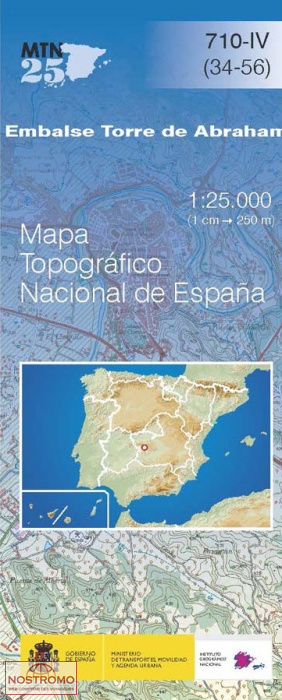 710-4 EMBALSE TORRE DE ABRAHAM | carte topographique CNIG