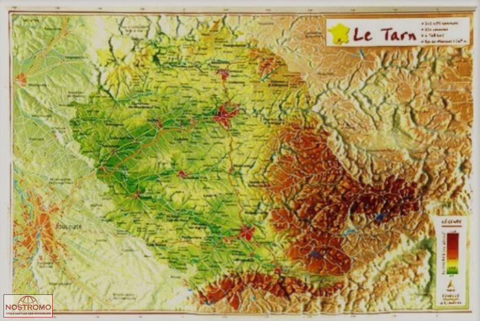 TARN | Georelief relief map
