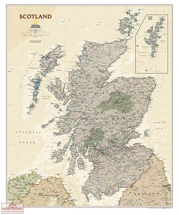 SCOTLAND ANTIC | National Geographic wall map