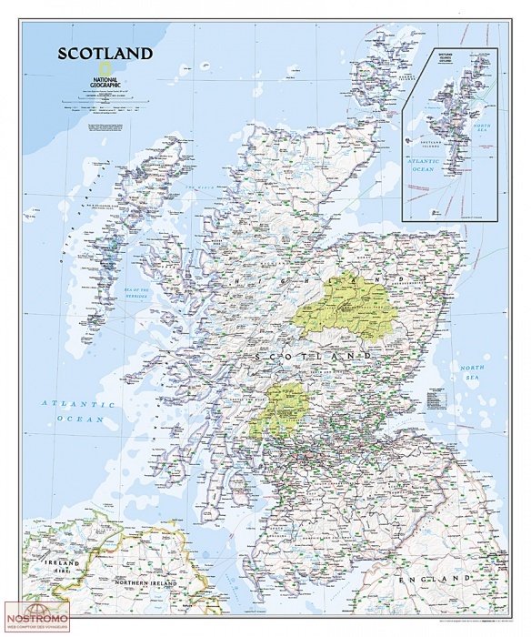 SCOTLAND ANTIC | National Geographic wall map