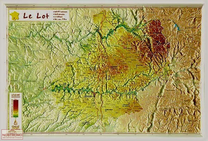 LOT | Georelief relief map