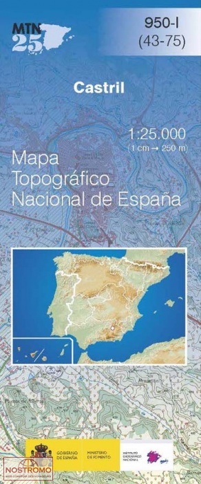 0950-1 CASTRIL | carte topographique CNIG
