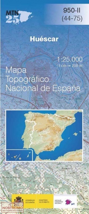 0950-2 HUÉSCAR | carte topographique CNIG