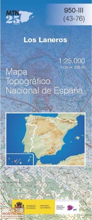 0950-3 LOS LANEROS | carte topographique CNIG