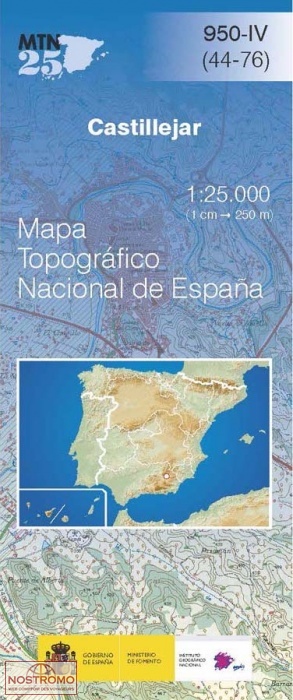 0950-4 CASTILLEJAR | carte topographique CNIG