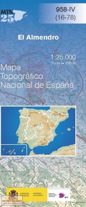 0958-4 EL ALMENDRO | carte topographique CNIG