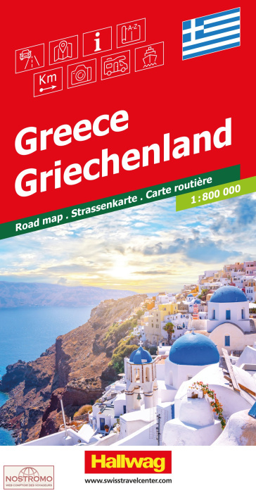 GREECE | Hallwag road map
