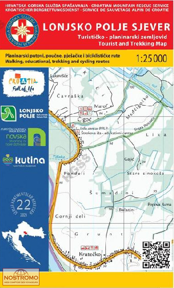 22 LONJSKO POLJE SJEVER | HGSS hiking map