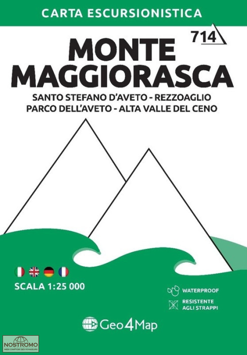 714 MONTE MAGGIORASCA | carte de randonnée Geo4map