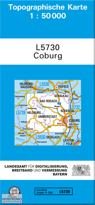 L5732 SONNEBERG | carte topographique LDBV