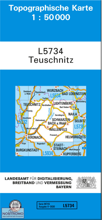 L5734 TEUSCHNITZ | carte topographique LDBV