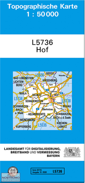 L5736 HOF | carte topographique LDBV