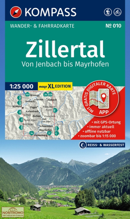 ZILLERTAL 010 | Kompass hiking map