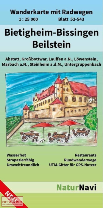 BIETIGHEIM-BISSINGEN - BEILSTEIN | carte de randonnée NaturNavi