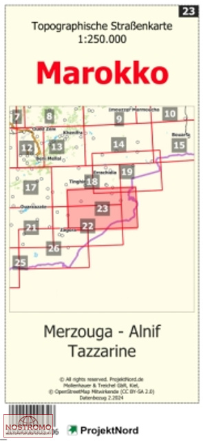 23 MERZOUGA - ALNIF - TAZZARINE | Projektnord topographic map