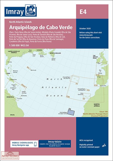 E4 CAPE VERDE ARCHIPELAGO | Imray nautical chart