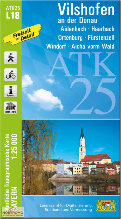ATK25 - L18 VILSHOFEN AN DER DONAU | LDBV hiking map