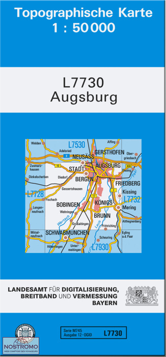 L7730 AUGSBURG | carte topographique LDBV