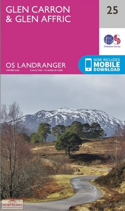 025 GLEN CARRON & GLEN AFFRIC | OS hiking map