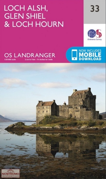 033 LOCH ALSH, GLEN SHIEL & LOCH HOURN | OS hiking map