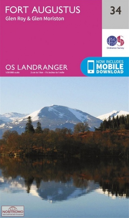 034 FORT AUGUSTUS - GLEN ROY & GLEN MORISTON | OS hiking map