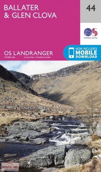 044 BALLATER & GLEN CLOVA | OS hiking map