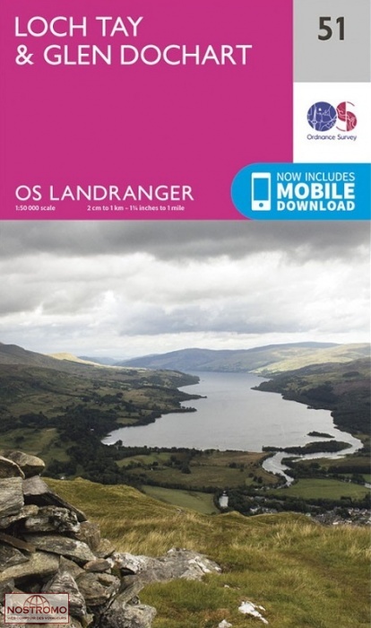 051 LOCH TAY & GLEN DOCHART | OS hiking map