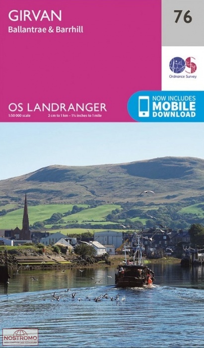 076 GIRVAN - BALLANTRAE & BARRHILL | OS hiking map