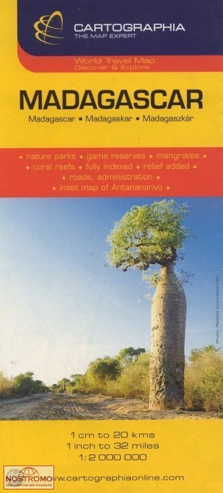 MADAGASCAR | carte routière Cartographia
