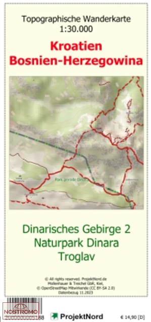 DINARIC ALPS 2 | Projektnord topographic map