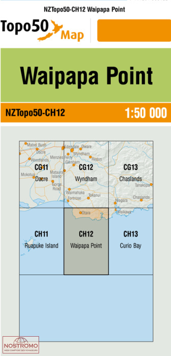 CH12 WAIPAPA POINT | carte topographique LINZ