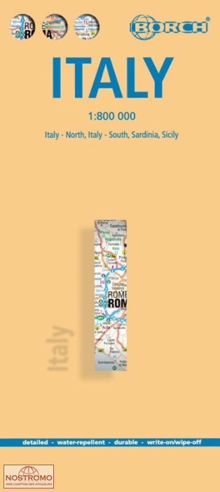 ITALIE | carte touristique Borch
